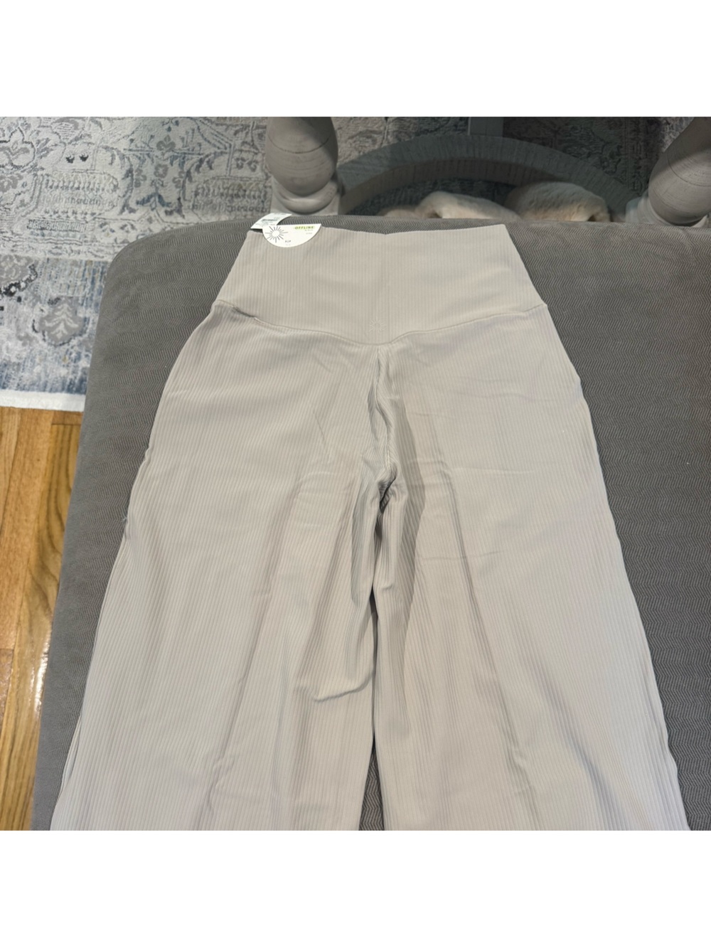 Brand New OFFLINE By Aerie Real Me XTRA Ribbed High Waisted Trouser - Picture 7 of 7